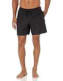 Amazon Essentials Men's 7" Swim Trunk, Black, Medium