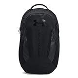 Under Armour Unisex-Adult Hustle 6.0 Backpack, (003) Black/Black/Black, One Size Fits Most