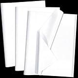 100 Sheets White Tissue Paper Artdly 14 x 20 Inches Recyclable White Wrapping Paper Bulk for Weddings Birthday DIY Project Festival Wrapping Crafts Decor