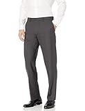 Amazon Essentials Men's Classic-Fit Wrinkle-Resistant Stretch Dress Pants, Charcoal, 42W x 28L