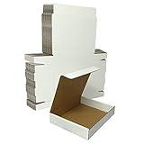 Amazon Basics Mailer Shipping Box, 50 Pack, White, Cardboard Box for Packaging Small Business for 12 x 9 x 2.25 inches