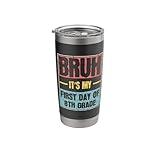 Happy First Day of School Teacher First Day of 8th Grade Stainless Steel Insulated Tumbler