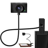 Eye Contact Webcam with Microphone for PC, 1080P Center cam for mac, 95°FOV Middle-Screen Center cam, USB computer camera Plug&Play, for desktop computer Facetime Compatible with macOS&Windows (Black)
