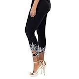 JEUROT Butt Lifting Leggings for Women Scrunch Butt Lifting Seamless Legging Buttery Workout Athletic Lounge Pants Stretch Comfy Casual Tight Tummy Control Capri Pant(Black, XXXXL)