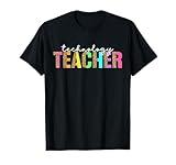 Computer Technology Teacher For Women Leopard Tech Teacher T-Shirt