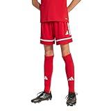 adidas Kids' Squadra 25 Shorts, Team Power Red/Team Power Red/White