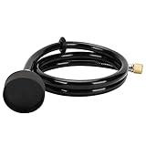 LukLoy UPC Certified Salon Shampoo Bowl Sprayer Head with Black Rubber Hose, Professional Salon Sink Replacement Part for Salon Barber Shop Spa, 1/4" Thread