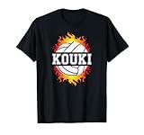 Kouki Name Volleyball Player Boys Ball and Net Sports Fan T-Shirt