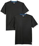 Amazon Essentials T-Shirts For Men, Active Performance Tech, Available in Big & Tall, Pack of 2, Black, X-Large