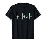 Pakistan Heartbeat EKG Pulse Pakistani Pride Pakistani Flag T-Shirt