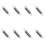 Maxmoral 8PCS Extended Tension Spring 0.039 Inch Diameter Stainless Steel Small Double Hook Extension Spring 0.39 Inch OD for Household Engineering Machinery Electrical Equipment Part Maintenance