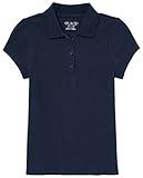 The Children's Place girls Short Sleeve Pique School Uniform Polo Shirt, Tidal Single, X-Large US