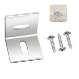 Table Top Fasteners,20 Pack Z Clips for Table Tops Included 60 pcs Screws,Adjustable Corner Braces for Wood Table Tops,Which L Brackets Use on Wood Table as Countertop Fasteners