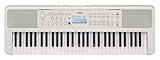 Yamaha 61-Key Portable Keyboard with Lighted Keys for Easy Learning, Music Rest, and Power Adapter EZ310