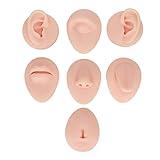 Ejoyous Body Piercing Kits, Body Piercing Practice Tool Simulation Silicone Ear Eye Nose Mouth Tongue and Belly Button Tool Piercing Kits For All Piercings for Novice Piercer