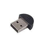 Estiq Super Mini USB 2.0 Microphone Mic for Laptop/Desktop Pcs - Skype/Voip/Voice Recognition Software Driver-Free Audio Receiver Adapter for MSN Pc Notebook,Black