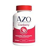 AZO Cranberry Supplement, Made with Concentrated Whole Fruit Cranberry Powder to Help Cleanse and Protect the Urinary Tract*, Sugar Free Cranberry Pills, Non-GMO, 100 Softgels