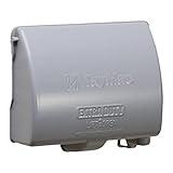 TayMac MX4380S EXTRA DUTY Gray 1-Gang Expandable Weatherproof In-use 3-1/2-in. Electrical Outlet Cover for Home Improvement, Outdoor Outlet Cover for Electrical Box, UFAST Configuration