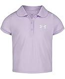 Under Armour Girls Short Sleeve Polo Collared Shirt, Chest Logo, Soft & Comfortable Fashion-t-Shirts, Nebula Purple, 3T US