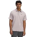 Under Armour Men's Tech Golf Polo, Gray Dawn/Pitch Gray, L