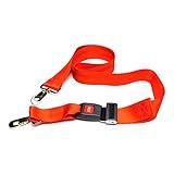 McKesson Spine Board Straps with Quick Release Buckle for Medical Backboards with Pins, Stretchers - Speed Clip Strap, Orange Nylon, 72 in, 1 Count