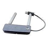 Original for Xbox360 USB Wireless Network Card WiFi LAN Adapter Dual Band N, for Xbox 360 Elite Arcade Fat Video Game Console, External 2 Antennas 2.4 GHz Home Internet Networking Adaptor