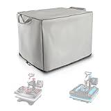 Heat Press Cover,Auto Heat Press Machine Accessories 600D Waterproof Oxford Fabric Covers for Protecting Hot Parts Printing,Dustproof Reusable Durable and Tear-Resistant (17.7" x 22.4" x 16.5") Gray