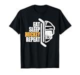 Eat Sleep Hockey Repeat Christmas for Teen Adult Hockey T-Shirt