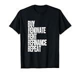 Real Estate Investing Buy Hold Rental Property Investor T-Shirt