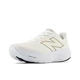 New Balance Women's Fresh Foam X 1080 V14 Running Shoe, White/Light Gold Metallic/Sea Salt, 8.5