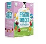 Spring Fruit Snacks, 0.8 oz., 100 pk | Comes in Five Flavors: Cherry, Strawberry, Raspberry, Orange and Blueberry | 60% Daily Value of Vitamin C | Gluten Free, No Artificial Dyes, Colors or Flavors | 80oz (Pack of 1)