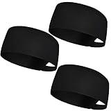 Sintege Unisex Chef Hats for Men Women Adult Adjustable Chef Beanie Caps with Breathable Mesh Top for Kitchen Cooking(Black,3 Pieces)