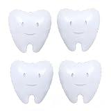 4Pcs White Tooth Balloons/Dentist Dental Graduation Party Decor/temporary tooth Teeth Theme Supplies/Tooth Clinic Dental School Balloons for Registered Dental Hygienist Graduation