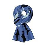 LedBack Sharks Pattern Scarves for Women Cold Weather Scarves & Wraps Soft Comfy Warm Winter Scarf Ladies Lightweight Breathable Scarves Spring Fall Scarf for Women Men