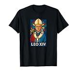 Pope Leo XIV / Christian, Rome, Vatican, Stained Glass T-Shirt