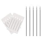 Body Piercing Needles, ATOMUS 10pcs 16G Stainless Steel Sterile Disposable Ear Nose Navel Nipple Lip Piercing Needles