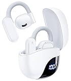 AI Translation Earbuds Real Time 164 Languages 80H Playtime Translator Ear Buds Audifonos Traductores Inglés Español Wireless Earphones Bluetooth Headphones for Travel Business Meeting Learning White