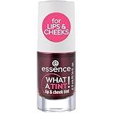 essence | What a Tint! Lip & Cheek Tint | Long-Lasting Liquid Blush & Lip Stain | Non-Sticky & Kiss-Proof | Vegan & Cruelty Free (01 | Kiss from a Rose)