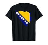 Bosnia and Herzegovina map flag T-Shirt