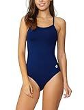 baleaf Women's Athletic Training Adjustable Strap One Piece Swimsuit Swimwear Bathing Suit Navy 34