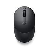 Dell Mobile Wireless Mouse - MS3320W, Wireless - 2.4 GHz, Bluetooth 5.0, Optical LED, Mechanical Scroll, 1600 DPI, 3-Buttons - Black