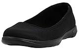 Skechers Women's GO Walk Lite-Dreamer Ballet Flat, Black, 7.5