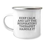 Funny Gifts from Friends for Respiratory Therapist Graduation - Keep Calm And Let Them Handle It, 12 oz Stainless Steel Camping Mug