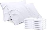 Utopia Bedding King Pillow Cases - Pack of 12 - Envelope Closure - Soft Brushed Microfiber Fabric - Shrinkage and Fade Resistant Pillow Covers King Size 20 X 40 Inches (White)