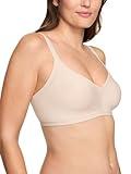 Warner's Women's Easy Does It Underarm-Smoothing with Seamless Stretch Wireless Lightly Lined Comfort Bra Rm3911a, Butterscotch, L