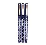 OHTO Fude Ballpoint Pen Extra Bold, 1.5mm, black ink, 3 pens per Pack (Japan import) [Komainu-Dou Original Package]