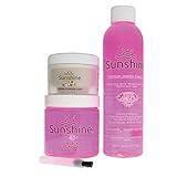 The Beadsmith Sunshine Premium Jewelry Cleaner – 4oz Cleaner with Brush, 6oz Refill Bottle and 1.5oz Polishing Cream – Safe to Use on Gemstones, Soft Stones, Precious Metals on All Types of Jewelry