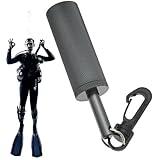 GLANSI Diving Pointer - Scuba Rattle Stick | Clip Aluminum Alloy Underwater Shaker | Underwater Diving Stick | Noise Maker Signal Bell Diving Stick Underwater Communication Device for Diving Scuba