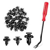GOOACC 100PCS 7mm 8mm 10mm Compatible with Subaru Push Type Retainer Fasteners Rivets Clips OEM Upgrade for 90914-0007, 90913-0067 & 90914-0051 + Bonus Fastener Remover