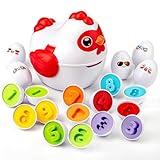 VROGTIK Easter Egg Matching Game for Toddlers - Educational Color & Shape Recognition Toy, 12-Piece Set | Easter Basket Stuffers for Kids